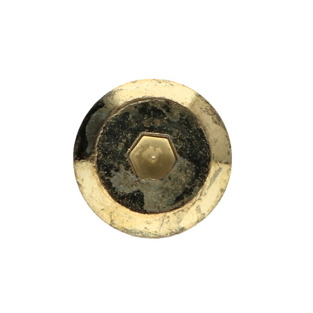 1 x Tornillo metales plano llave de 4 M6X60 Freno rosca Acero latonado