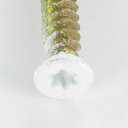 1 x Tornillo Hormigón cabeza fresada/testa svasat ROJO 7.5X120 TORX T30 Bicromato RAL9016 blanco tráfico