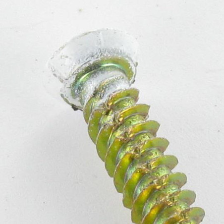 1 x Tornillo Hormigón cabeza fresada/testa svasat ROJO 7.5X120 TORX T30 Bicromato RAL9016 blanco tráfico