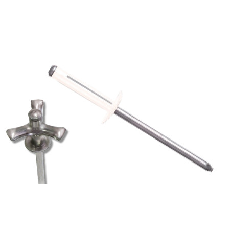 1 x Surtido de 500 Remache GOSTAR GOLIGHT Aluminio Vástago acero DEGOMETAL