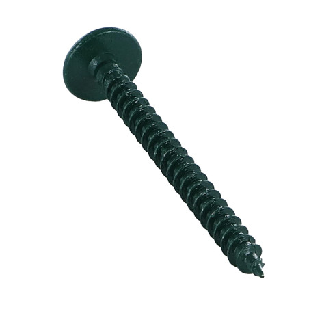 1 x Tornillo pernio 4.5X50 roscado total TORX T20 Acero cincado blanco LAQ RAL6005 verde musgo