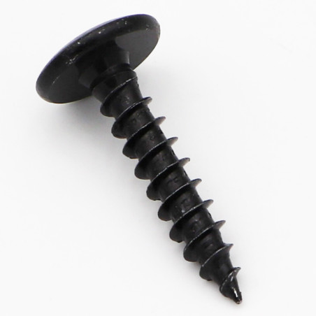 1 x Tornillo pernio Seguridad 6X30 roscado en 30 T30+TET cut punta antihendidura tipo 17 Acero cincado negro