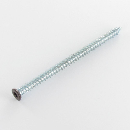 1 x Tornillo Hormigón cabeza fresada/testa svasat ROJO 7.5X120 TORX T30 Acero cincado blanco RAL8017 marrón chocolate