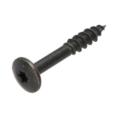 1 x Tornillo pernio 7X60 roscado total TORX T30 Acero cincado negro