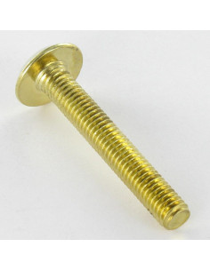 Tornillo metales plano llave de 4 M6X60 Acero latonado 2