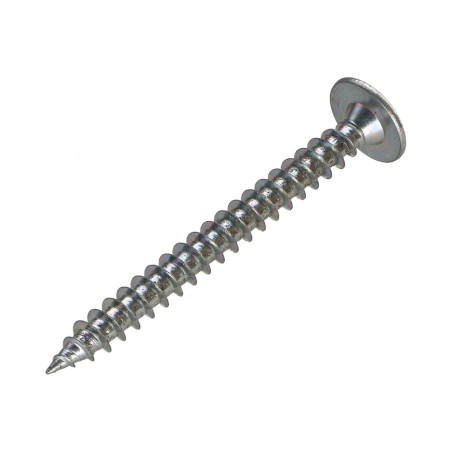 1 x Tornillo pernio 6X60 roscado parcial TORX T30 diámetro de cabeza: 14 Acero cincado blanco 96 horas niebla salina sin