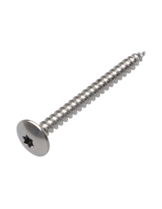 Tornillo pernio 4.5X50 roscado total TORX T20 Acero cromado