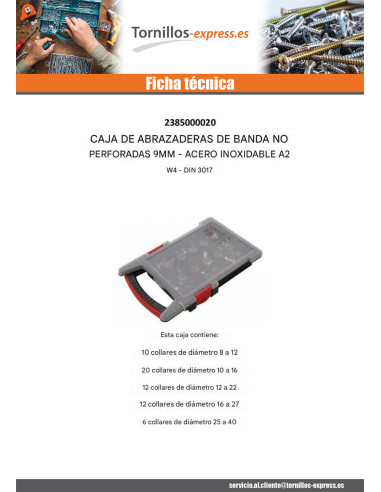 1 x Surtido de 60 COLLARES BANDA no PERFORADO de 9
