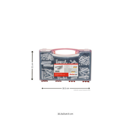 1 x Surtido de 290 Taco universal Fischer UX roscado en SX