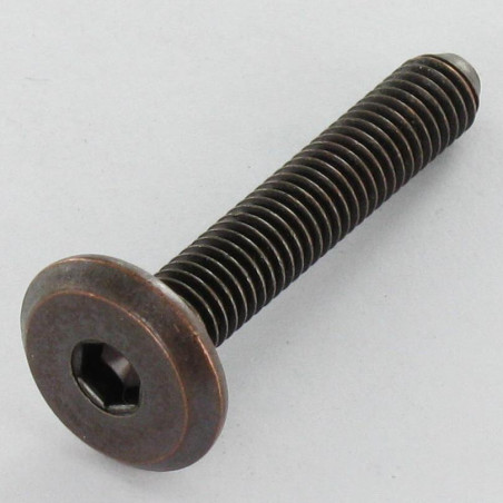 1 x Tornillo metales plano llave de 4 M6X80 acero bronce