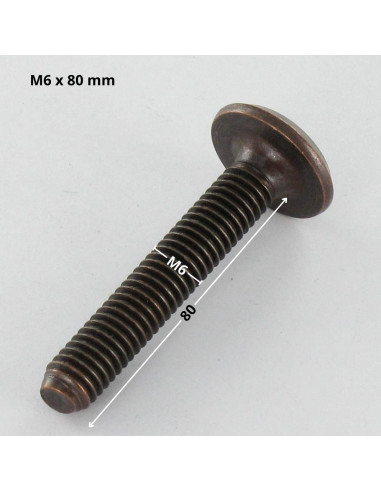 1 x Tornillo metales plano llave de 4 M6X80...