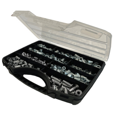 1 x Surtido de 500 Tuerca remachable Acero DEGOMETAL