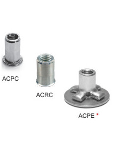 Surtido de 500 Tuerca remachable Acero DEGOMETAL 2