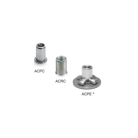 1 x Surtido de 500 Tuerca remachable Acero DEGOMETAL
