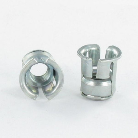 1 x Tuerca Jaula redondo M6 grosor chapa 0,7 con 4 CV4826HG Acero cincado blanco