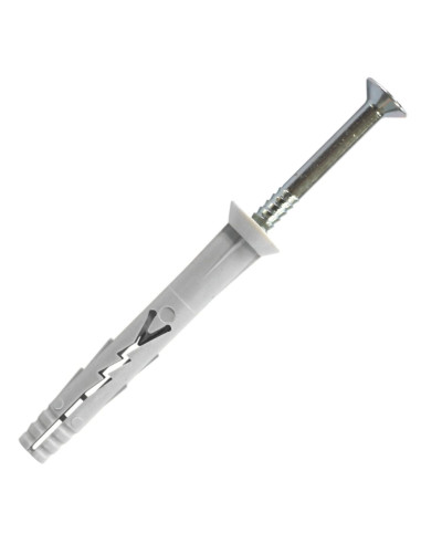 1 x Taco para clavar Nylon 6X55 con tornillo...