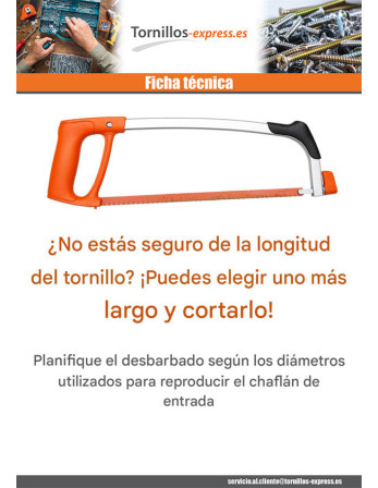 1 x Tornillo metales nylon nero cabeza...