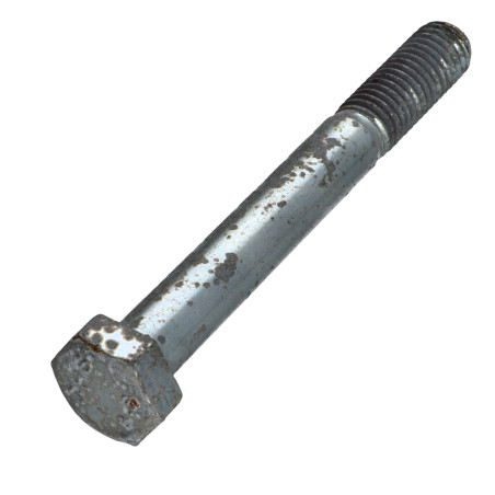 1 x Cuerpo de perno roscado parcial cabeza hexagonal M12X100 Clase 8.8 Acero cincado blanco óxido
