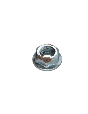 1 x Tuerca reborde liso M6 Acero cincado blanco...
