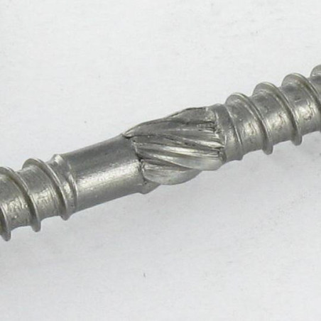 1 x V.TKR doble roscado cabeza fresada/testa svasat TORX T25 5X70 cut punta antihendidura tipo 17 Inoxidable A2 marrón