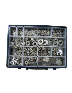 Surtido de 1530 Arandela plano M L LL/ Grover Inoxidable A2 2