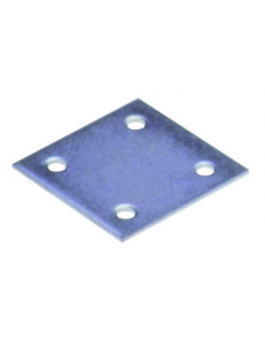 1 x Placa ASAMBLEA 40X40 Acero cincado blanco