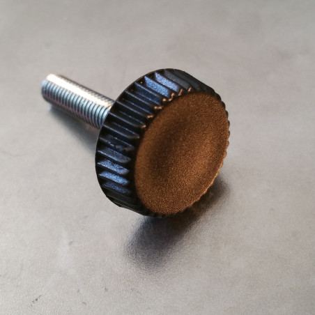 1 x Punta Ajuste nylon nero M5X17 diámetro de cabeza: 20