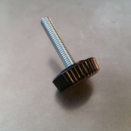 1 x Punta Ajuste nylon nero M5X10 diámetro de cabeza: 20