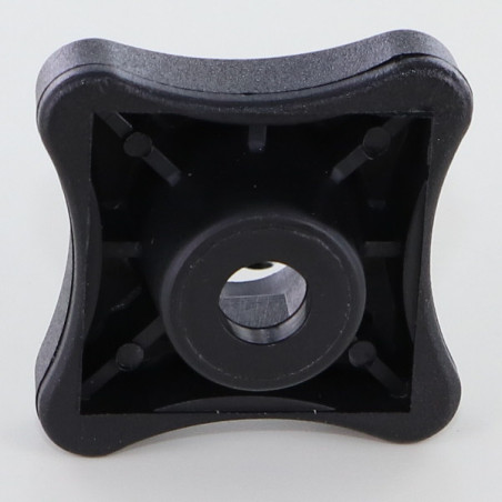 1 x CUERPO PLATINO con 4 VOLANTES para Tornillos M6