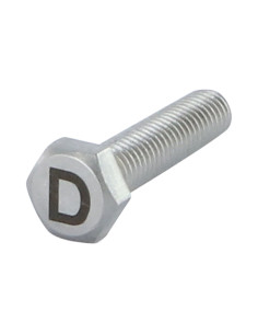 Tornillo metales cabeza hexagonal 8X35 Inoxidable A4 con...