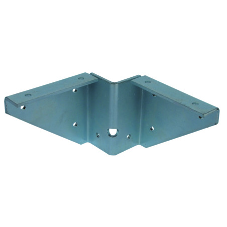 1 x Herraje para mesa PIE rectangular Acero cincado blanco