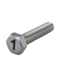 Tornillo metales cabeza hexagonal 8X35 Inoxidable A4...