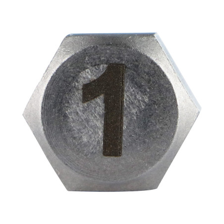 1 x Tornillo metales cabeza hexagonal 8X35 Inoxidable A4 Grabado CIFRA 1