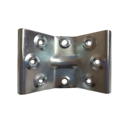 1 x Herraje para mesa 8 agujeros Acero cincado blanco