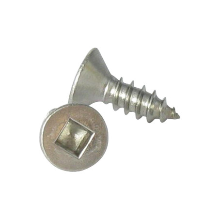 1 x Tornillo chapa cabeza fresada/testa svasat cuadrado 4.2X25 Huella cuadrada 2 Inoxidable A2