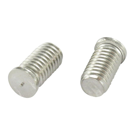 1 x Anclaje extremo roscado para soldar Inoxidable A2 M8X10