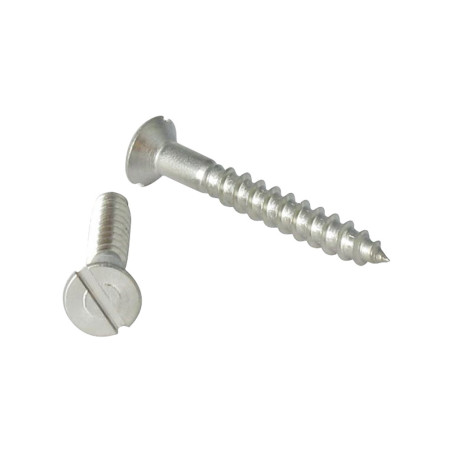 1 x Tornillo madera Inoxidable A2 cabeza fresada/testa svasat ranura 5X25