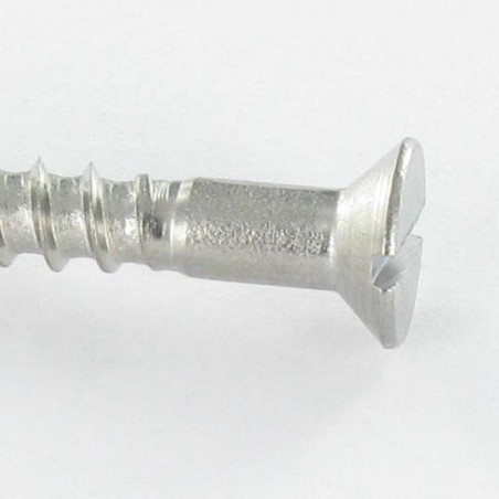 1 x Tornillo madera Inoxidable A2 cabeza fresada/testa svasat ranura 6X60