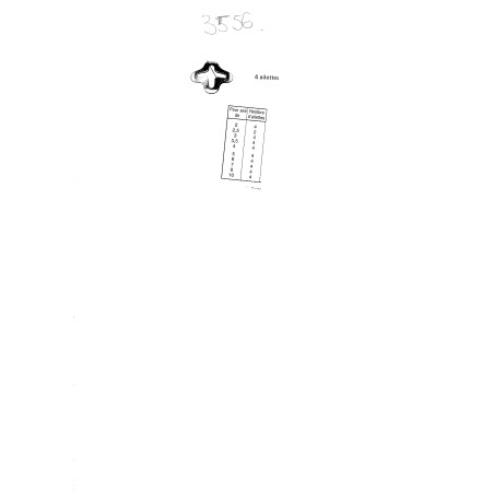 1 x Arandela grifaxe 4 4 Aletas 930401 Acero cincado blanco
