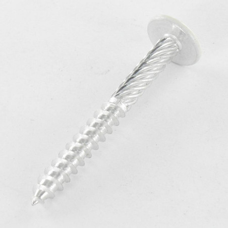 1 x Tornillos floral cabeza redonda ancha Pozi PZ5 6X45 Aluminio RAL9016 blanco tráfico