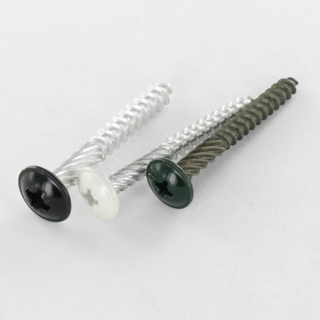 1 x Tornillos floral cabeza redonda ancha Pozi PZ4 5X45 Aluminio RAL8003