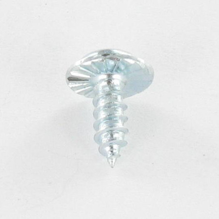 1 x Tornillo chapa poelier cabeza redonda ancha dentado T20+TETON 3.5X9.5 Acero cincado blanco