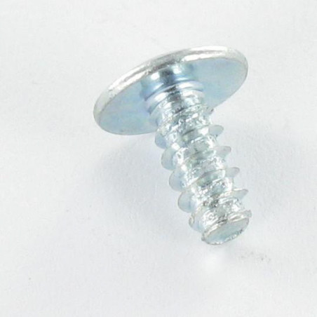 1 x Tornillo chapa poelier cabeza redonda ancha Pozi 4.8X13 Acero cincado blanco sin punta