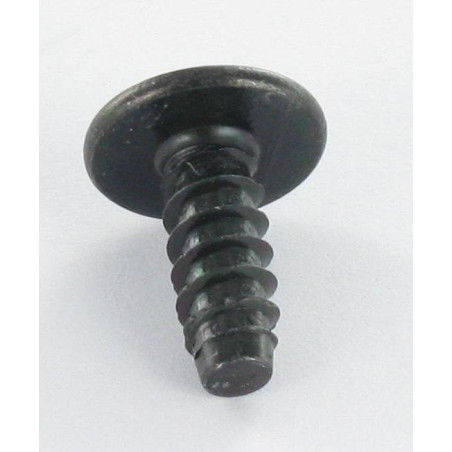 1 x Tornillo chapa poelier cabeza redonda ancha Pozi 4.8X9.5 Acero cincado negro sin punta