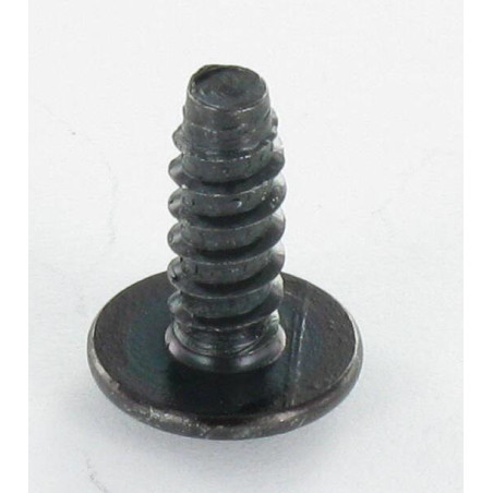1 x Tornillo chapa poelier cabeza redonda ancha Pozi 4.8X9.5 Acero cincado negro sin punta