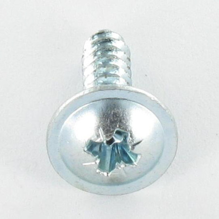 1 x Tornillo chapa cabeza abovedada ancha Pozi 2,9 x 6,5 dentado Acero cincado blanco