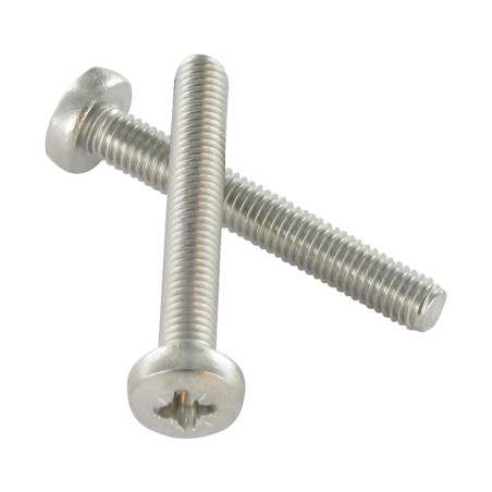 1 x Tornillo metales cabeza abovedada ancha Pozi PZ4 M5X20 Inoxidable A4