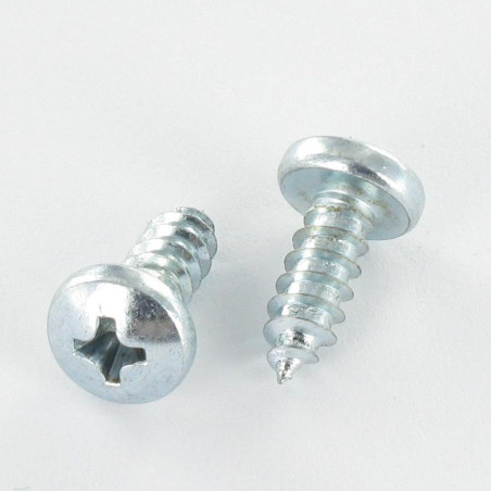 1 x Tornillo chapa cabeza abovedada ancha Phillips 1 2.9X16 Acero cincado blanco