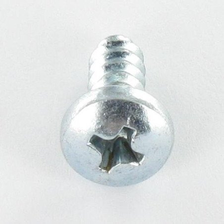 1 x Tornillo chapa cabeza abovedada ancha Phillips 3 5.5X38 Acero cincado blanco