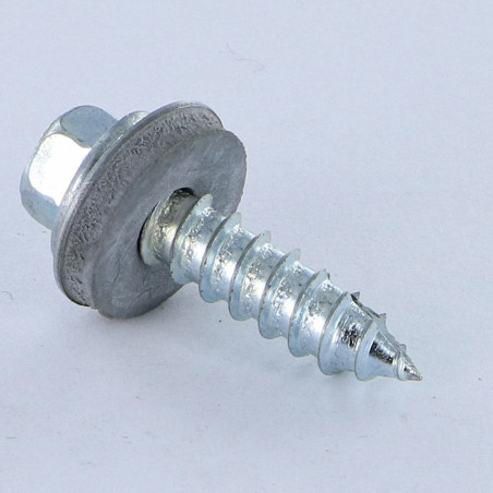 1 x Tornillo chapa TH/RD. Vehículo comercial ligero 6.3X25 Acero cincado blanco cut punta antihendidura tipo 17